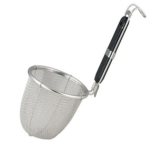 Stainless Steel Noodle Basket With Wood Handle