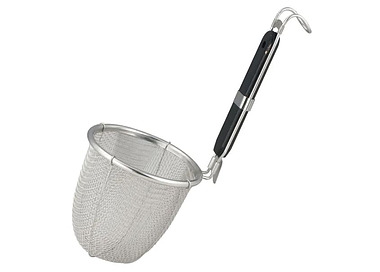 Stainless Steel Noodle Basket With Wood Handle