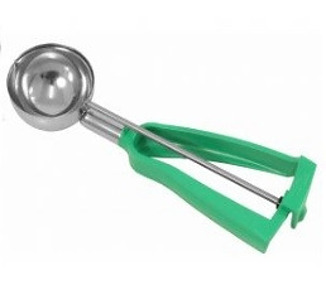 Icecream Scoop No. 12 W/Green Handle 6/Pkt