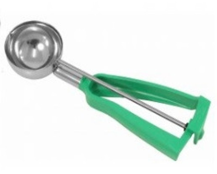 Icecream Scoop No. 12 W/Green Handle 6/Pkt