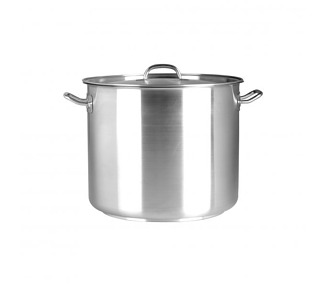 Stainless Steel Pujadas Stockpot With Cover 280 x 280mm 16.5L