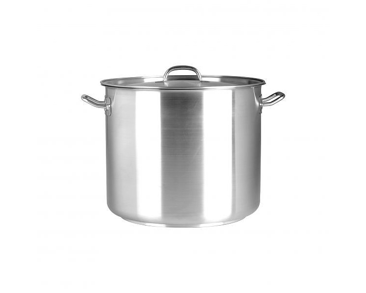 Stainless Steel Pujadas Stockpot With Cover 280 x 280mm 16.5L