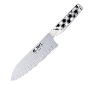 Global Santoku Knife Fluted 18cm 3/Pkt