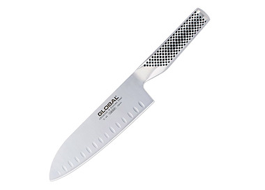 Global Santoku Knife Fluted 18cm 3/Pkt