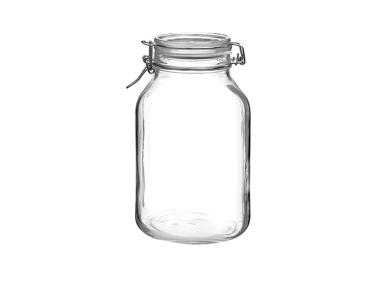 Jar Fido Terrine Clear Lid 3L 6/Ctn