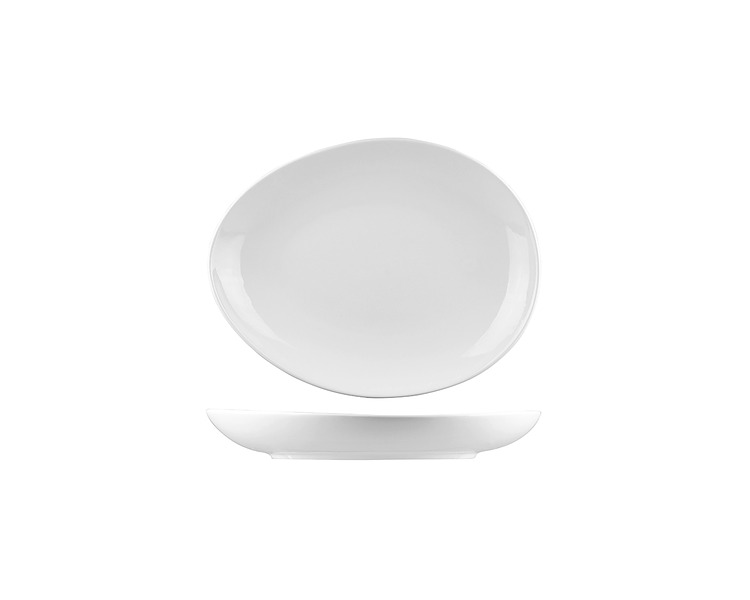 Bistro Egg Shape Plate/Bowl 269 x 223mm 18/Ctn