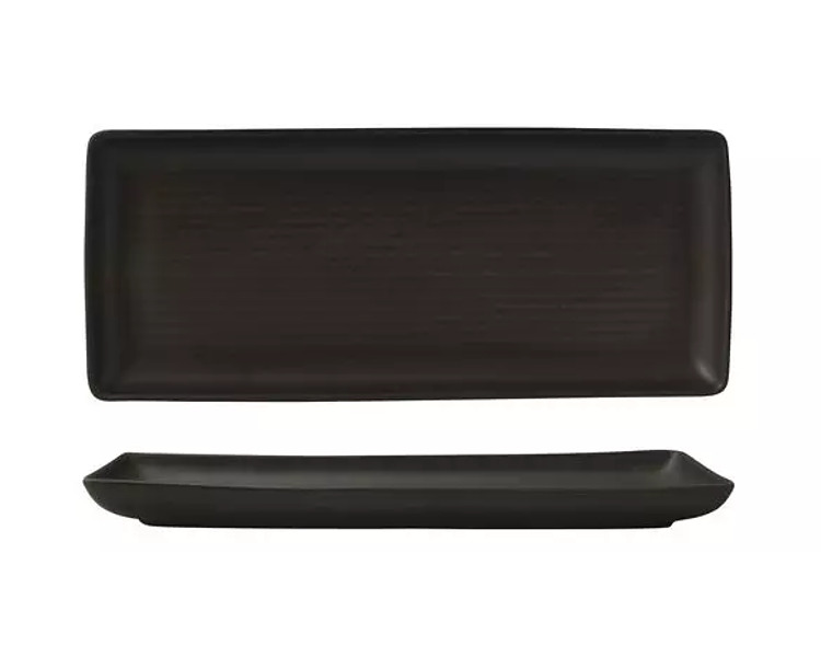 Zuma Charcoal Share Platter 335 x 140mm 6/Pkt